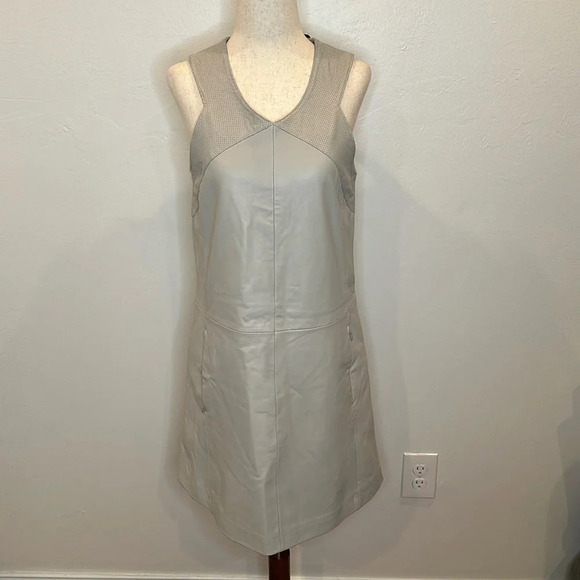 BOD & CHRISTENSEN DOLLY GENUINE LEATHER DRESS ZIPPER POCKETS NEW WITH TAGS - Picture 1 of 10